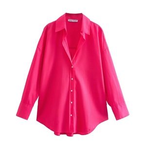 Nouvelle chemise décontractée blanche pour le printemps 2026, coupe ample, manches longues, en coton, idéale pour les trajets quotidiens - Product Image 4