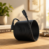 Kabel USB Type-C 5M PD 100W Pengisian Cepat dengan Selubung PVC untuk Perangkat
