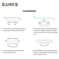 Plafonnier LED rond carré fin pour bureau, montage en surface, 6W 12W 18W 24W, panneau lumineux en aluminium pour maison