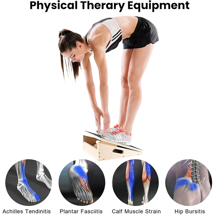 Calf Stretcher Stretch Board Adjustable Incline Board Physical Therapy ...