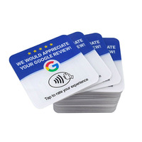 Anpassbare Programmierbare QR-Code-Anzeige Acryl Google-Bewertung NFC-Karte NFC-Platten