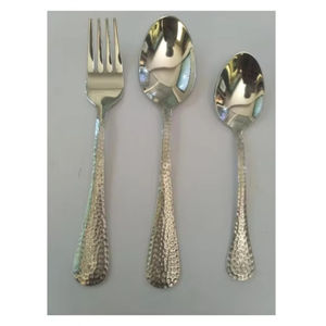 Ensemble de couverts en acier inoxydable plaqué or PVD de luxe, couverts modernes pour hôtel et restaurant, couverts design pour hôtel et restaurant - Product Image 1