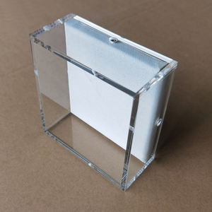 Cornice Trasparente <span class=keywords><strong>in</strong></span> Acrilico <span class=keywords><strong>per</strong></span> <span class=keywords><strong>Quadri</strong></span> e Dipinti, Espositore Shadowbox <span class=keywords><strong>in</strong></span> Acrilico Trasparente con Fondo <span class=keywords><strong>in</strong></span> Lino, Cornici <span class=keywords><strong>per</strong></span> Foto <span class=keywords><strong>in</strong></span> Acrilico - Product Image 5