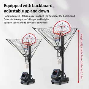Yeni genç basketbolu çemberler eğitim cihazı basketbol otomatik atış makinesi