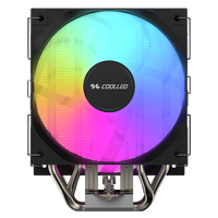 COOLLEO A60T ARGB Radiateur PC à double tour avec 6 caloducs, refroidisseur d'air pour processeur LGA115X/1200/1700/1851AMD, refroidissement profond pour le jeu, TDP 245W