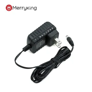 Uk 3 Pin Plug Ac Dc Adapter 12V 1A 12W Power Adapter