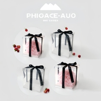 Boîte à gâteaux carrée Portable transparente PLA 4 pouces 12 pouces de haut emballage alimentaire pour pâtisserie d'anniversaire et paquet