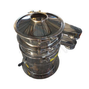 Dahan Nuevo Cribador Vibratorio Rotatorio Duradero de Acero Inoxidable para Agregados, Leche en Polvo y Granos de Café con Tolva - Product Image 3