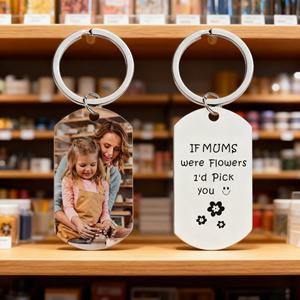 Porte-clés personnalisé en alliage de zinc avec logo gravé au laser, idéal pour les cadeaux publicitaires - Product Image 2