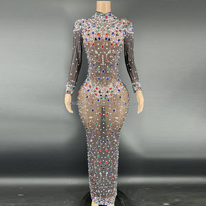 Zanzenovance — robe De Bal à paillettes pour femmes, Sexy, en strass, scintillante, <span class=keywords><strong>tenue</strong></span> De fête, De Bal, Y2471, modèle <span class=keywords><strong>2022</strong></span> - Product Image 2