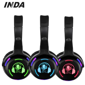 INDA RF988 silent party bundles wireless headphone and transmitter three channel headset silent disco equipment