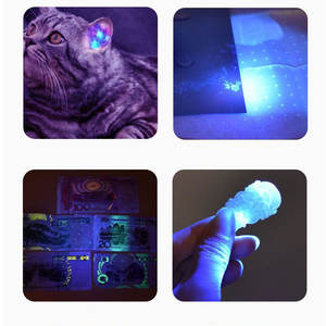 Linterna UV de detección de fluorescencia TAIKOO, linterna UV multiusos <span class=keywords><strong>con</strong></span> clip para bolígrafo - Product Image 6