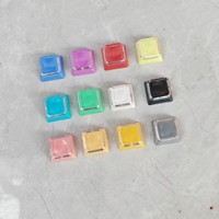 Various Macaron Xda Profile PBT Pc Blank Mirror Top Cap Frosted Keycap MX Cross 1u Keycap for Mx Switch Mechanical Keyboard