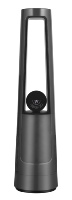 Ventilateur tour électrique portable à moteur BLDC 12 vitesses, oscillant à 90 degrés, sans pales, purificateur d'air pour bureau et chambre à coucher