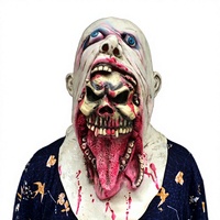 Masques de fête d'Halloween DAMAI Biochemical Charlie Horror Latex Corpse Eating Ball Show Props Trick Head Cover