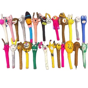 ที่ใส่ปากกาทำมือจากผ้าขนสัตว์รูปสัตว์น่ารักเหมือนจริง ขายส่ง - Product Image 1