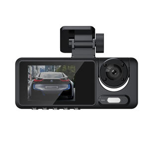 Caméra de tableau de bord compacte 1080P pour voitures avec 3 caméras, vision nocturne, WiFi, écran 2 pouces, 3 objectifs, caméra DVR pour voiture - Product Image 3