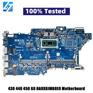 DA0X8JMB8E0 pour carte mère d'ordinateur portable HP <span class=keywords><strong>ProBook</strong></span> 440 <span class=keywords><strong>450</strong></span> <span class=keywords><strong>G6</strong></span> avec I5 I7 CPU UMA testé OK - Product Image 1
