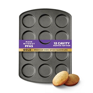 Plaque de cuisson ronde de grande taille pour pâtisserie, idéale pour les crêpes, cupcakes, muffins, pains et gâteaux - Product Image 1