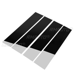 Lot de 4 garnitures de montants de fenêtre de voiture pour Ford F-150 F150 Super Cab Crew 2004-2014, autocollants de panneau de porte, finition noir brillant - Product Image 2