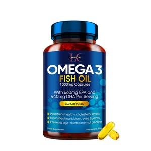 Lans Hersensupplement Private Label Omega 3 Visolie Puur Natuurlijk Ondersteunt Hart Normale Bloeddruk Visolie Omega 3 - Product Image 1