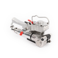 Machine d'emballage à sangles thermofusibles pneumatiques semi-automatique A19 pour l'emballage des aliments et des boissons, facile à utiliser, bande en plastique et en acier