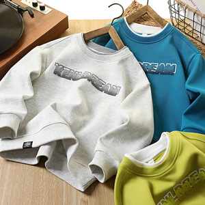 <span class=keywords><strong>Felpa</strong></span> da ragazzo 2025 autunno Casual alla moda in Jersey per bambini camicie con fondo superiore a due pezzi <span class=keywords><strong>felpa</strong></span> con cappuccio per bambini - Product Image 4