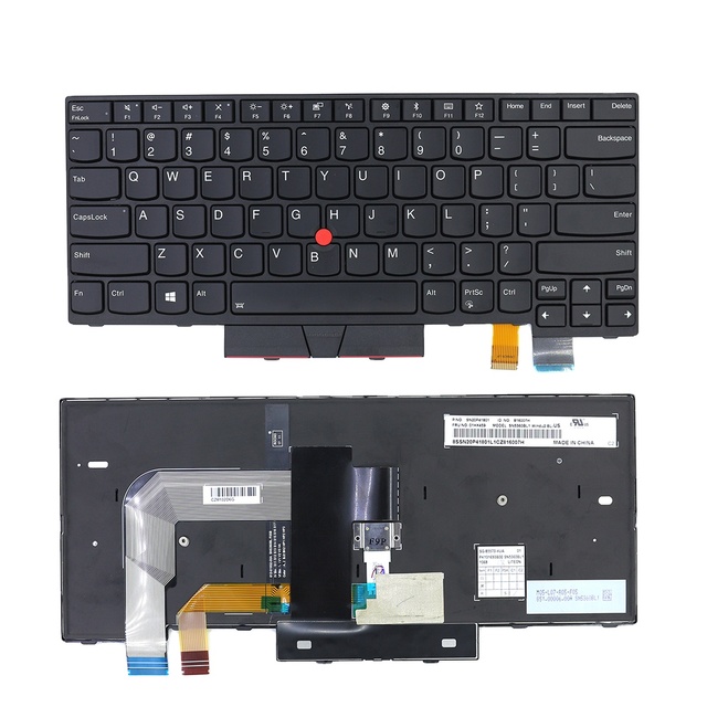 Thinkpad T480 US Laptop Keyboard Replacement for Thinkpad T470 T480 A475 A485 Notebook English Backlit Keyboard 01AX569
