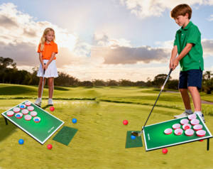 Jeu de golf <span class=keywords><strong>Pong</strong></span>, jeu de golf Cornhole <span class=keywords><strong>Pong</strong></span>, jeu d'entraînement au chipping en intérieur/extérieur, cadeau de golf parfait - Product Image 6