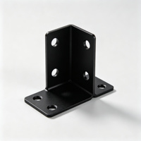 Supports d'angle métalliques décoratifs en zinc plaqué de 2 mm d'épaisseur en forme de L, à une seule face, pour le bois