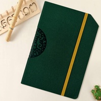 Carnet de notes personnalisé en cuir relié avec fil, couverture rigide A5/A4, pour bureau, entreprise, cadeau promotionnel, livré en coffret