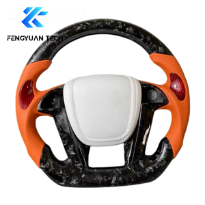 พวงมาลัยคาร์บอนไฟเบอร์แบบฟอร์จสปอร์ตสั่งทำพิเศษ พร้อมไฟ LED และวัสดุอัลคันทาร่า สำหรับรถยนต์ฮอนด้า แอคคอร์ด คูเป้ รุ่นที่ 8 ปี 2007 2008 2009 2010 2011 2012 2013 - Product Image 4