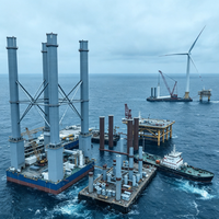 Struktur Baja Lepas Pantai Prefabrikasi Besar untuk Platform Baja Substasi Lepas Pantai bagi Kontraktor EPC Pembangkit Listrik Tenaga Angin