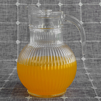 Service de Verrerie 1800 ml, Pichet et Carafe en Verre pour Eau et Jus