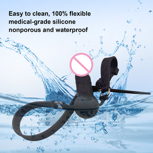 SEXBAY Jouets sexuels les plus populaires Boule de bâillon en silicone avec sangle pour la tête de gode Lesbienne SM <span class=keywords><strong>Bondage</strong></span> - Product Image 4
