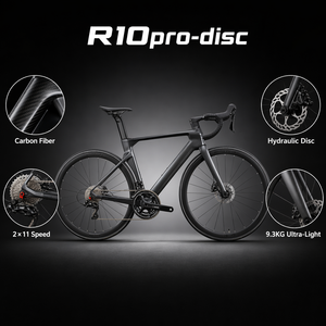 <span class=keywords><strong>Bicicleta</strong></span> de Carretera R10pro Disc Aero de Carbono 700C SENSAH 2-11S 22 Velocidades con Frenos de Disco Hidráulicos y Cableado Interno Completo - Product Image 1