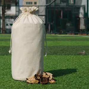 Bolsa de Compras de Lona de Algodón con Cordón, Tamaño Grande, para Organizar el Hogar, para Ropa, Edredones, Juguetes y Artículos Diversos - Fondo Redondo - Product Image 2