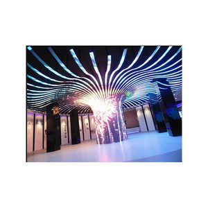 Pantalla LED Flexible Personalizable P3 para Exteriores, Pantalla Táctil a Todo Color, Cilíndrica, Cuadrada, para Columnas, Tiendas Minoristas, Centros Comerciales - Product Image 2