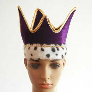 Cappello Corona di Peluche Divertente per Carnevale, Modello Deluxe Principe <span class=keywords><strong>Regina</strong></span> Re MH-1359 - Product Image 4