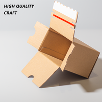 Boîte en carton ondulé recyclable avec impression couleur personnalisée, logo, fermeture éclair, pour cadeaux, cosmétiques, emballage e-commerce, boîte kraft pour les achats