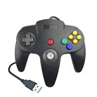 Mando de Juego con Cable Colorido para Consola Nintendo 64, Control de Juegos con Cable USB para Mando N64