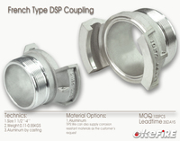 Raccord mâle en aluminium de type français Okefire DSP haute pression