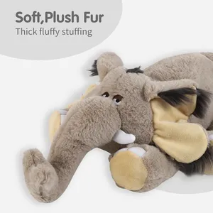 Voi ma mút Puppy nhịp tim nhồi đồ chơi cho chó. Giảm căng thẳng thú cưng và hỗ trợ làm dịu, Chó - Product Image 5