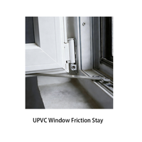 Ventana de PVC con Diseño Postmoderno, Vidrio Templado y Simulación de Paneles Divididos, Antirrobo, Directo de Fábrica para Villas