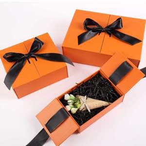 Caja de Regalo de Doble Apertura con Lazo Personalizado, Caja de Embalaje de Lujo <span class=keywords><strong>para</strong></span> Perfumes y Joyas con Impresión de Logotipo, Protección Ambiental, Compatible - Product Image 1