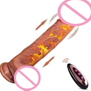 Römischer Kaiser Flüssigsilikon-<span class=keywords><strong>Dildo</strong></span> mit Kabelloser Fernbedienung, Teleskop-Schwingung, Vollautomatischer Stoßfunktion für Frauen - Product Image 1