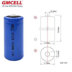 Pilas GMCELL CR123A, Pilas de 3V para Cámaras de Filmación, Reemplaza la Pila CR17345 para Cámaras de Caza - Product Image 2
