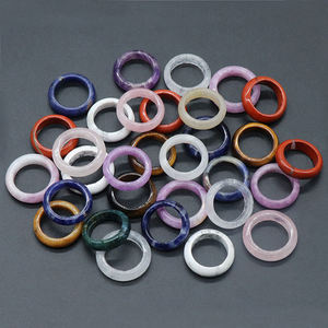 <span class=keywords><strong>Anillos</strong></span> <span class=keywords><strong>de</strong></span> cristal con piedras naturales curativas, piedras preciosas naturales - Product Image 4