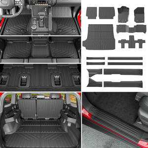 Tapis de dossier arrière Tapis de sol protecteur de seuil de porte 2e rangée <span class=keywords><strong>sous</strong></span> <span class=keywords><strong>le</strong></span> tapis pour 2025 Toyota 4Runner TPE - Product Image 2