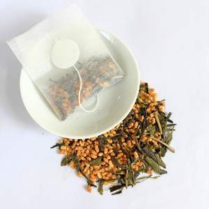 Sencha & Taiwan <b>Roasted</b> Rice Genmaicha Tea Set Japan Style Tea Combo Loose Tea in <b>Bag</b> Wholesale Pack Herb & Sweet Toasted Aroma - Product Image 4